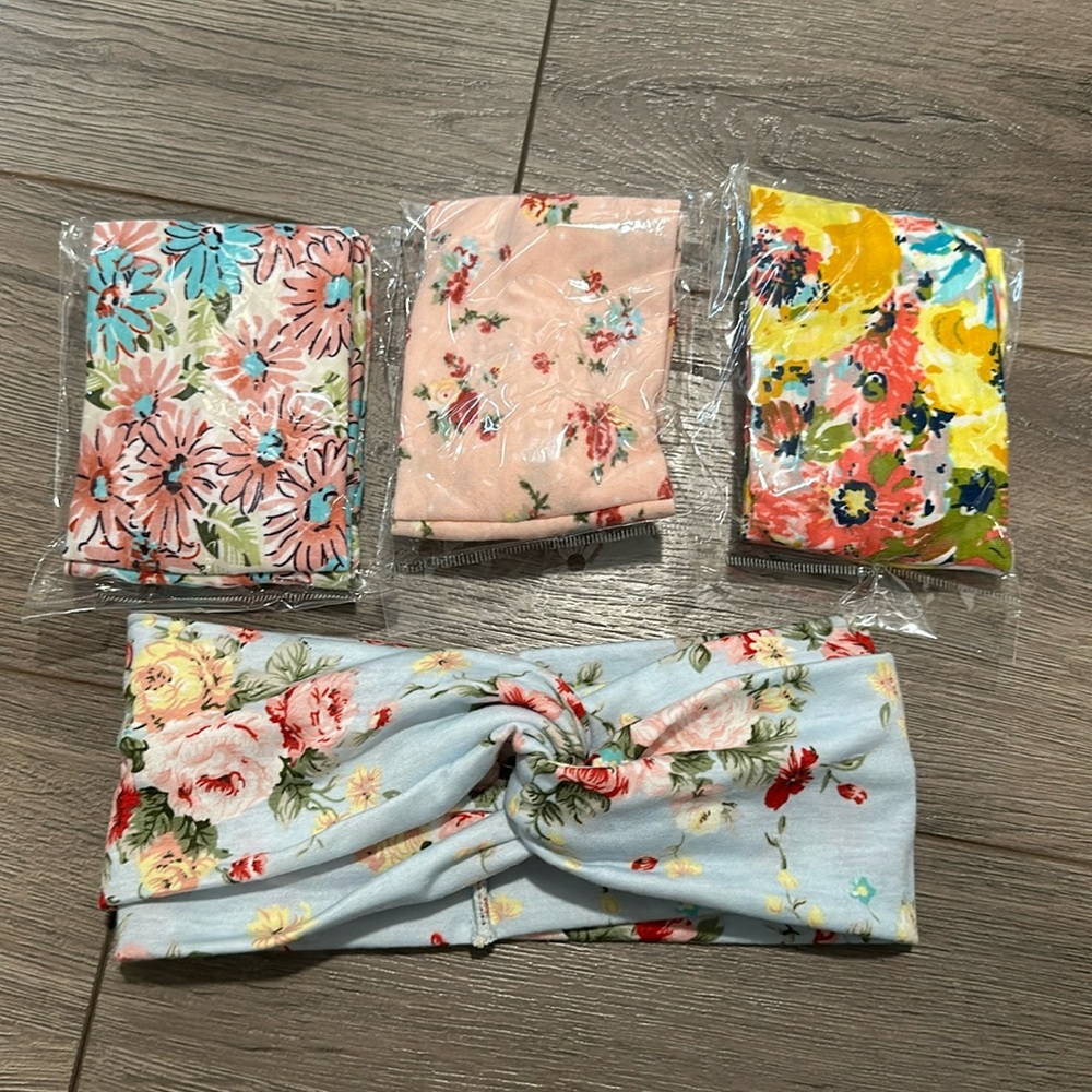 Top knot headbands (4)